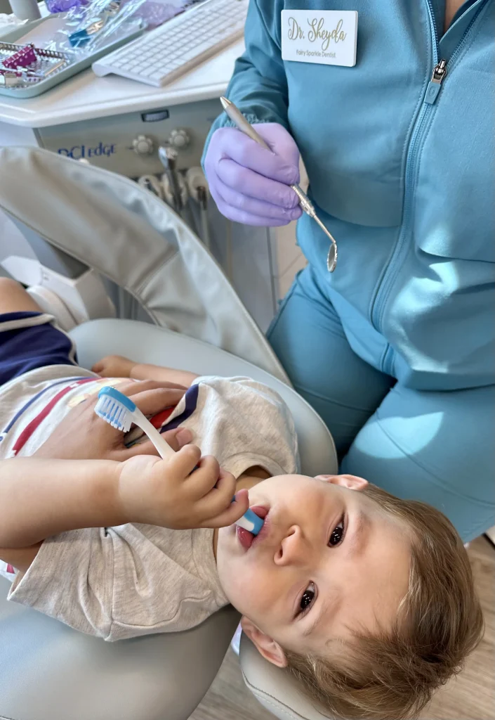 1 year old's first dental cleaning